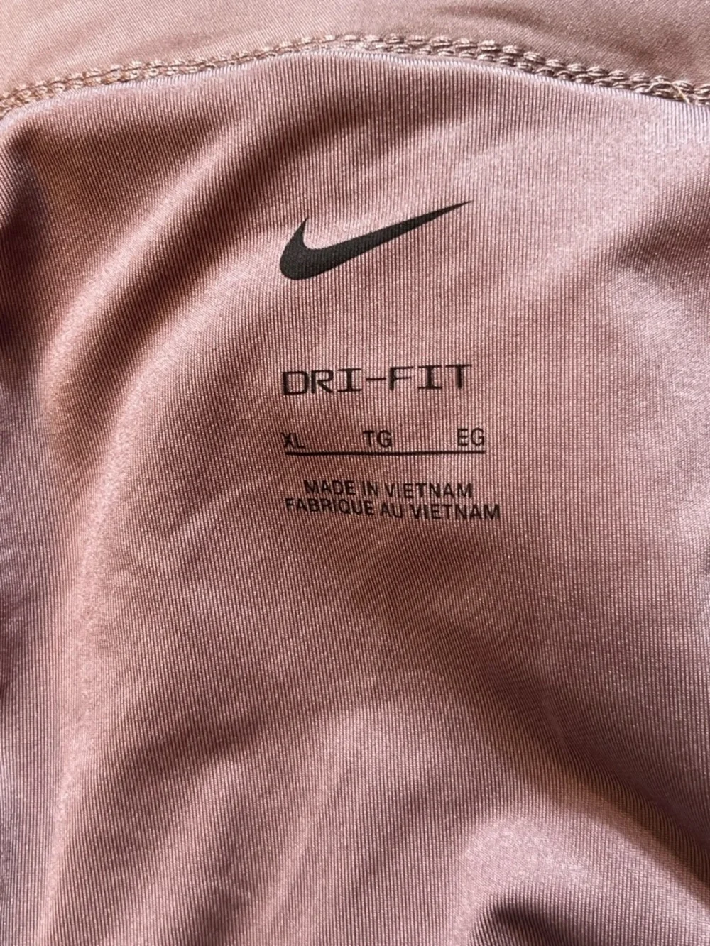 Nike Dri-FIT Running Shorts brief lining Women XL DX6014-208 Mauve Pink Training